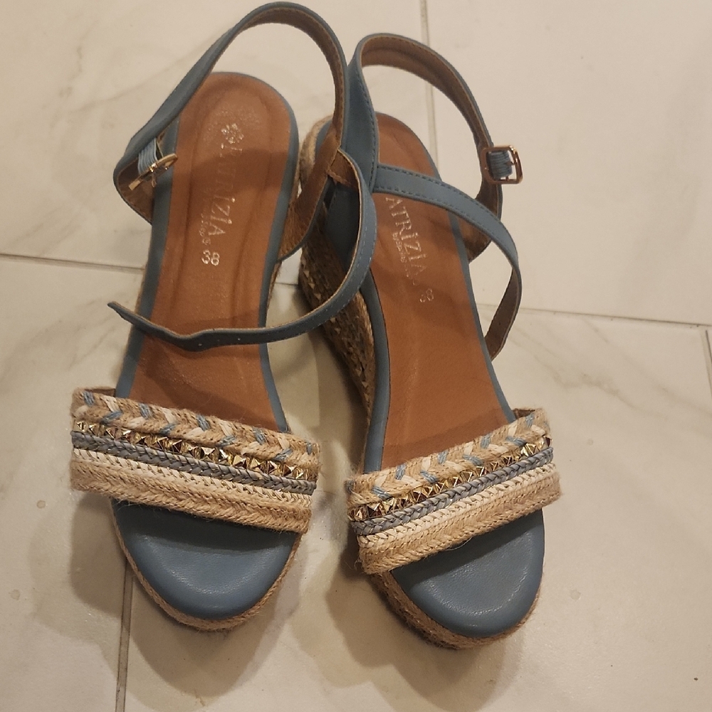 Stylish Blue Espadrille Sandals